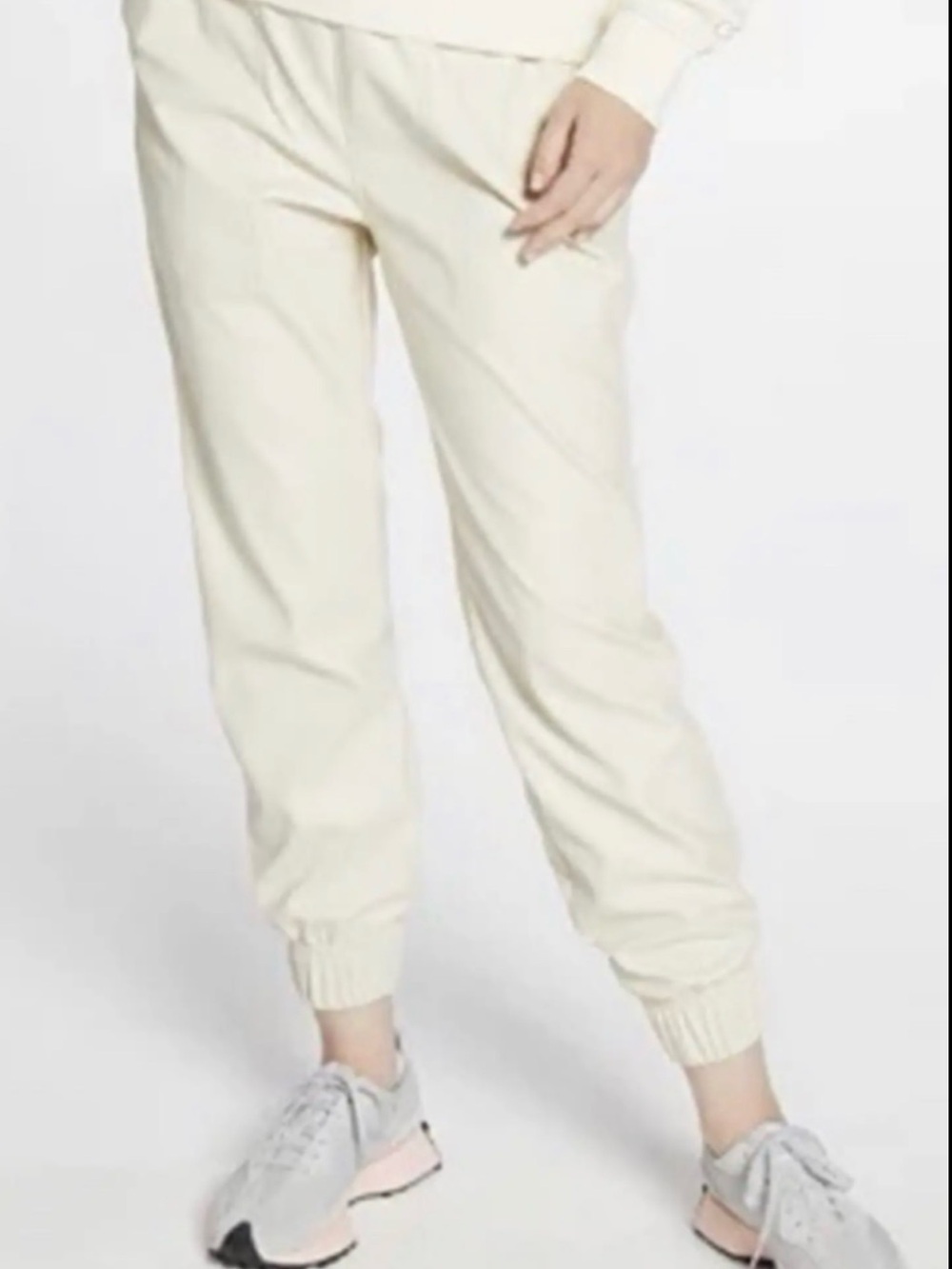 CALIA Cream Fleece Jogger Sweatpants — Size Small
